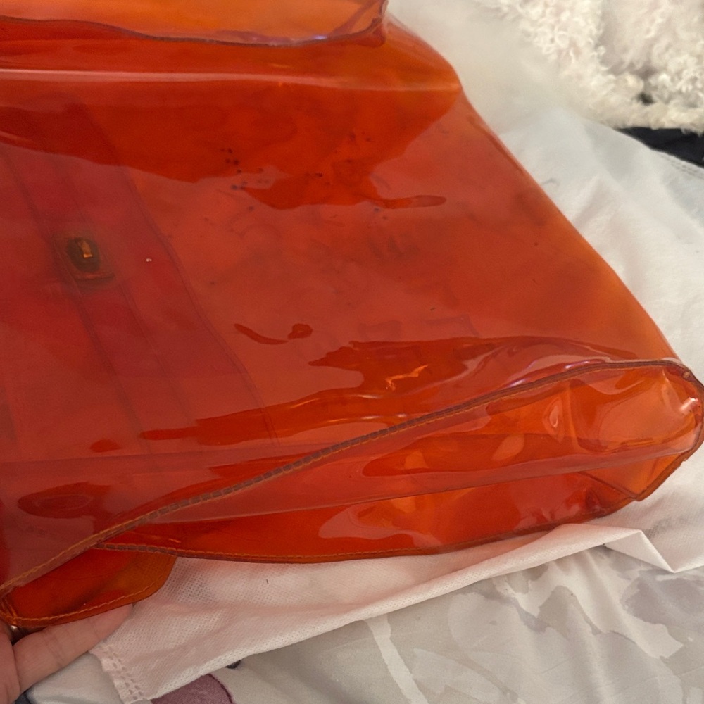 Hermes Vibrant Orange Tote Bag - Picture 7 of 7